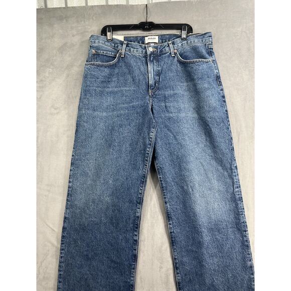 Agolde FUSION JEAN IN AMBITION Size 32 Low Rise Loose Straight Extended Hem - Picture 3 of 12
